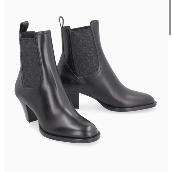 Fendi FF Karligraphy Motif Ankle Boots Size 37 - Picture 1 of 9
